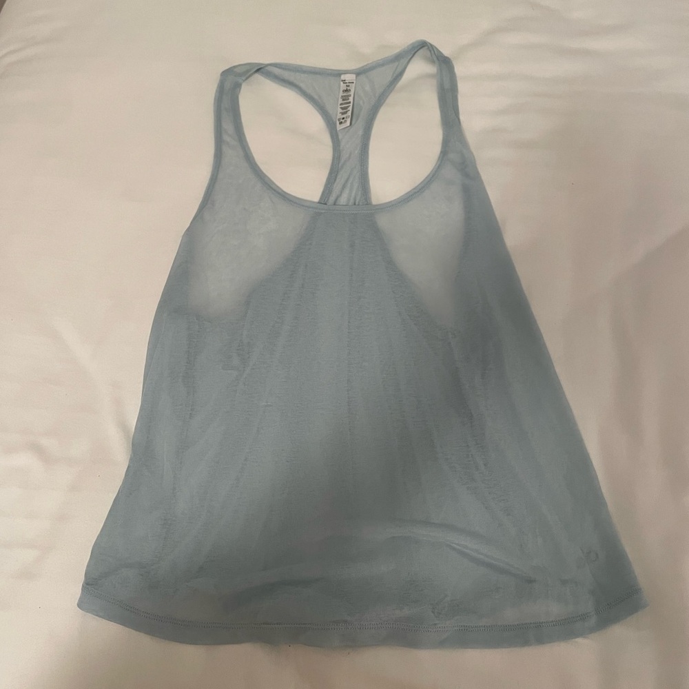 Alo Light Blue Racerback Tank Top